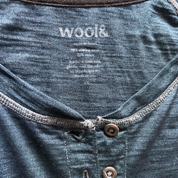 Wool& Georgia Henley Merino Wool Blend Dress Size Extra Small Wooland - Picture 6 of 11